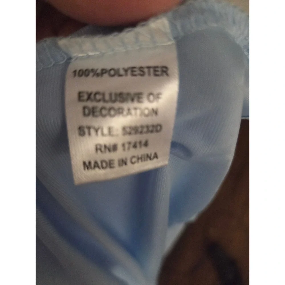 Miss Elaine Silk Essence Light Blue Lace Trim Nightgown XL Sleeveless